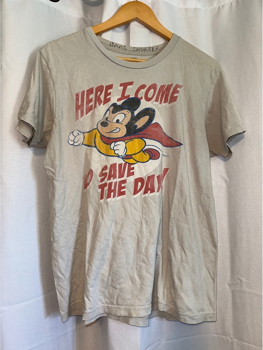 Vintage 90s Y2K Casual Mighty Mouse Cotton Graphic T-shirt L